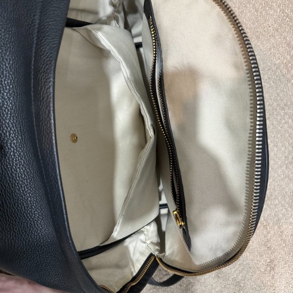 TOM FORD black leather backpack with gold zipper - Picture 5 of 8